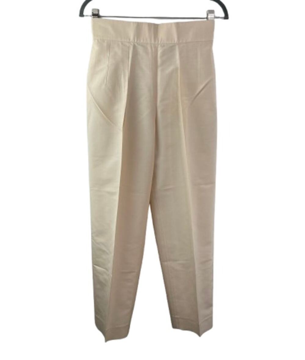Ralph Lauren Purple Label Beige Dress Pant Silk Straight Leg Formal Business 4